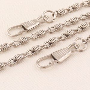 Silver Purse Replacement Chains,Chain clasp,Bag chain,Replacement chain,Metal chain,Purse chain strap,Chain with hook