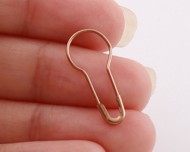 100pcs Light Gold Plated Pear Shaped Safety Pinsgourd Etsy
