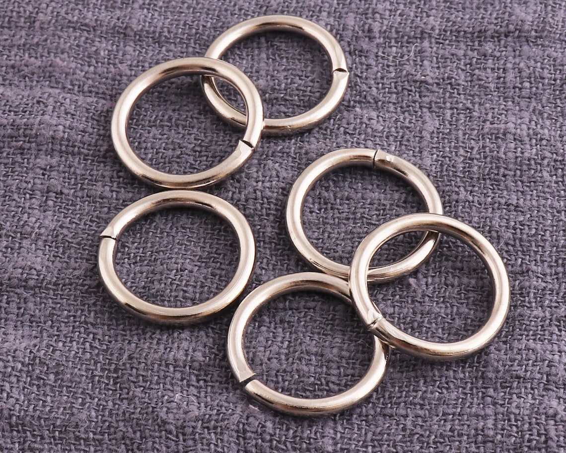 40pcs Nickel Purse Metal O Rings Purse Ring Connector Silver Etsy