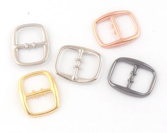 1/2"(12mm) Shoe buckle,Matte Silver/Silver/Gold/Rose Gold/Gunmetal Strap Buckle,Fasteners Belt Buckle Square Center Bar Buckles Straps-50pcs