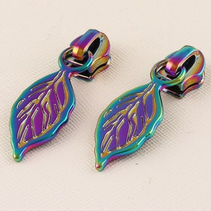 Pulls for Handbags/Rainbow Zipper Slider / Zipper Pull/Zipper heads/Metal Zipper Slider/Long Pull Zipper Heads--45mmx8mm**12pcs/20pcs