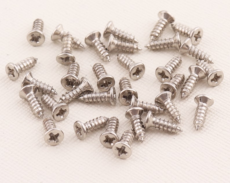 Wood Screws decorative Screwssilver Screws for Hinges Etsy