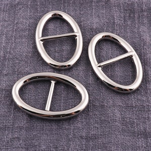 6pcs OVAL Metal Slide Buckle,30mm Bag slide buckle, Adjustable buckle, Center Bar Buckles,Ribbon Buckles,Silver buckle