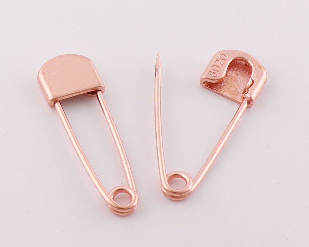 ME-277)K18安全ピンブローチ(1,7g) 35, 0×10, 0mm