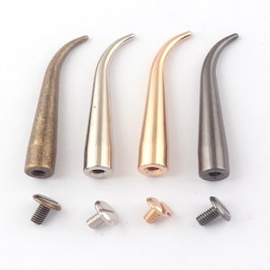 Silver Light gold Gunmetal Bronze Punk Spikes Studs 2Inch Bullet Rock Cone Horn Rivets Metal Screw Back Rivets For Leather Bags Jacket Craft