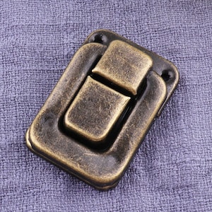Vintage Tongue bag lock ，bronze bag lock,handbag lock，purse lock，kit hasp，leather purse lock - 1-1/2&quot;（40mm）