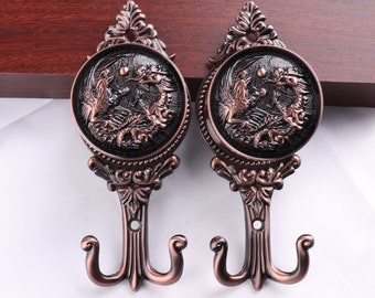 15cm Antique Curtain Tie Backs Hook,Wall Curtain Hook,Metal European Wall Hook, Copper Decorative Hooks,Coat Hangers, Kitchen Hook