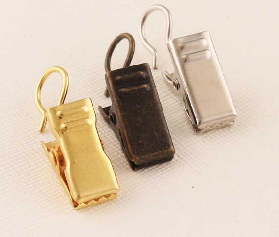Gold/antique Bronze/silver Curtain Clip,alligator Clips,suspender Clip,clips  With Hooks, Spring Clip25pcs 