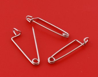20pcs Garment Pins,Silver Safety Pin,sewing Safety Pins,decorative  pins,Kilt Pin,brooch pins,Locking Stitch Markers 1