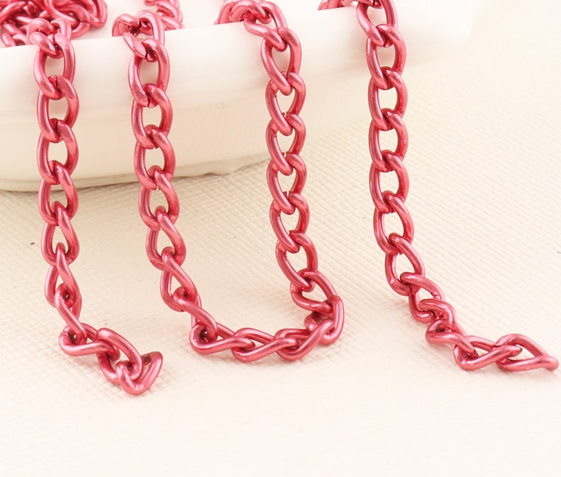 1 FEET Purse Replacement Chains Red bag chain Wallet ch 1 FEET Purse Replacement Chains Red bag chain Wallet ch