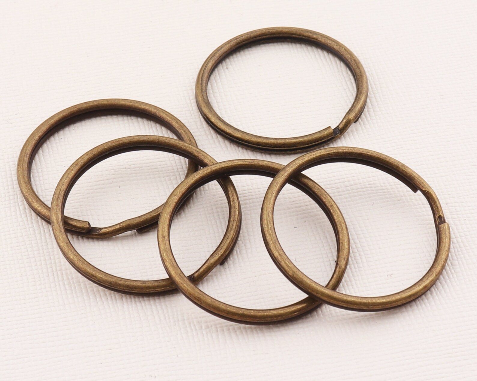 Antique bronze Metal Round Key RingsSplit RingsDouble Loop Etsy