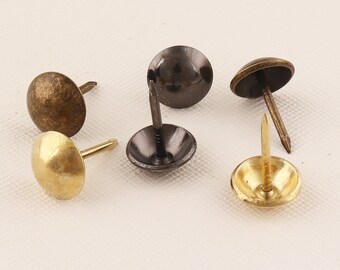 BELLIFFY 600-Pack Brass Nails – 8mm Miniature Tack Nails For DIY Furniture, Craft Boxes & Decorative Projects