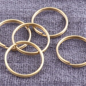 Bulk Jump Rings Light Gold Split Rings Jump Rings Double Loop Split Rings  Bulk Split Rings Jewelry Findings Jewelry Making DIY Making 