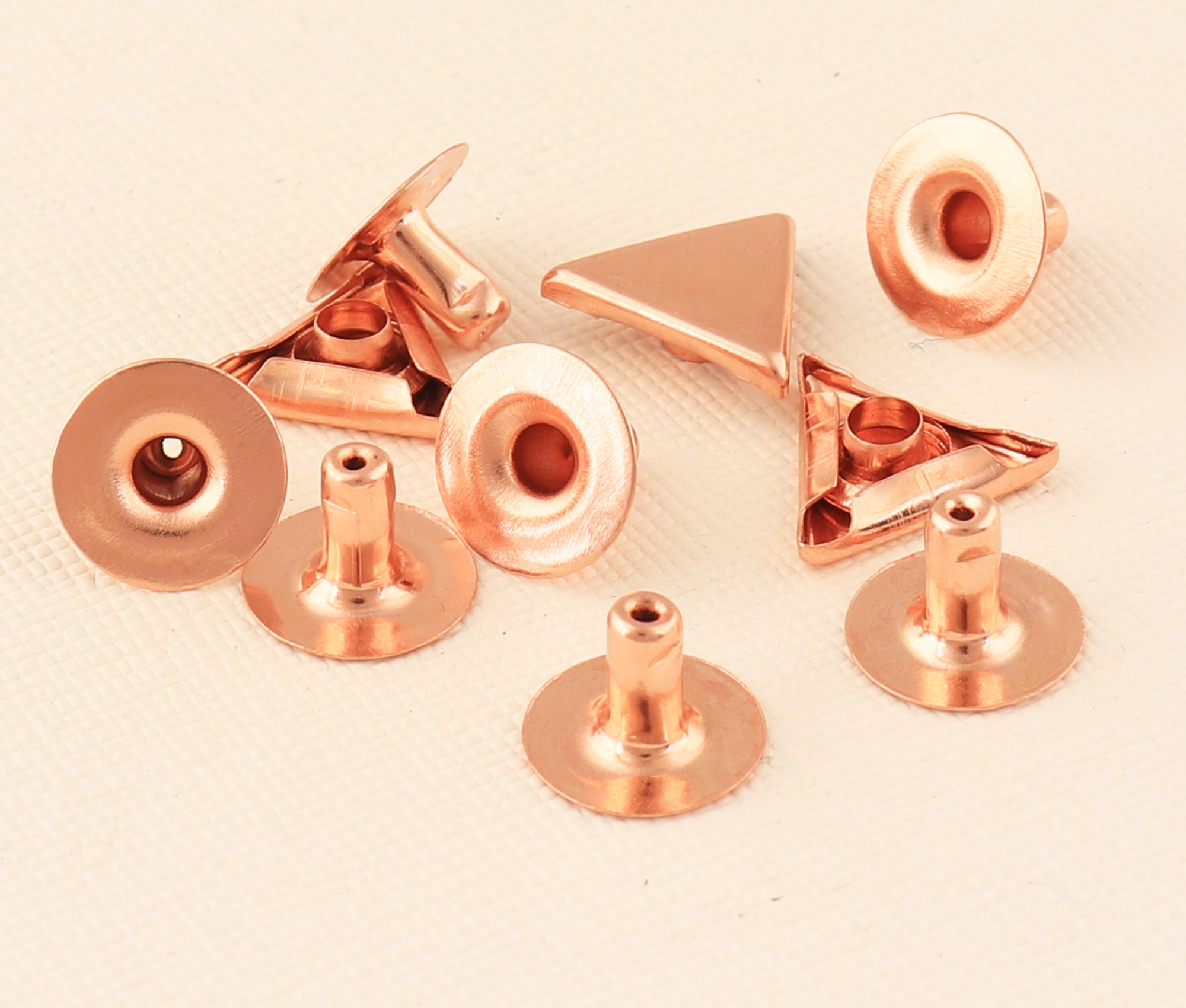Rose Gold Double Cap Rivets,decorative Rivets,13mm Purse Rivet,metal ...