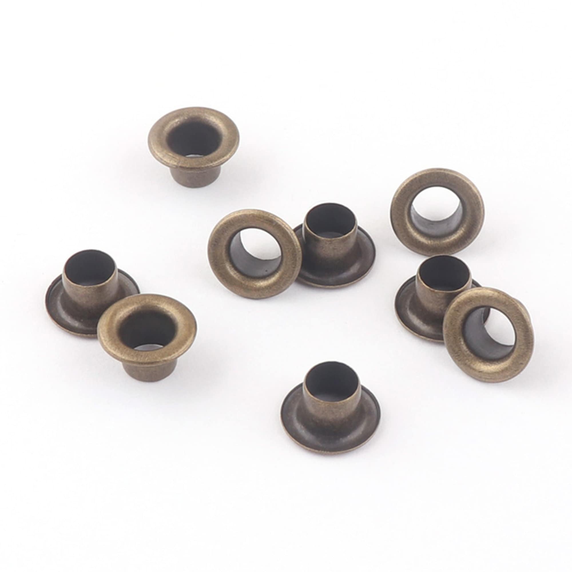 Kit De 400 Œillets En Cuivre - 4 Couleurs (Bronze, Argent, Or, Gris), Diamètre 5 Mm, Avec 3 Outils De Pose