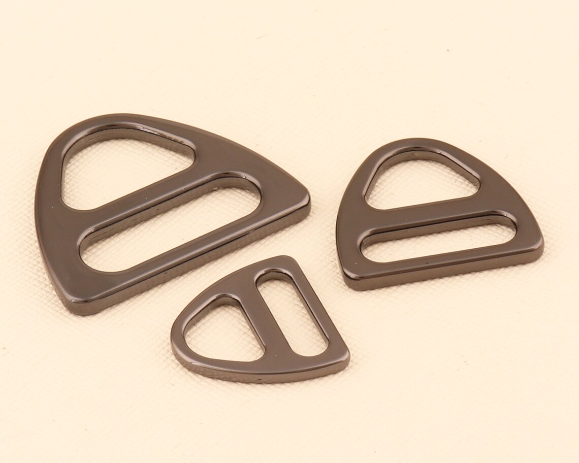Triangle Rings Buckleslide Buckle Strap Bucklegunmetal Metal Etsy