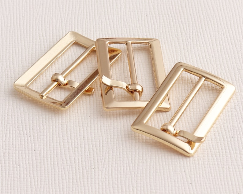 Square Roller Pin BuckleSquared Small shoes belts pin buckleBags Purse Belt Strap Slider Buckles-25mmx20mm*24pcs