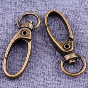 10pcs  Bronze Lobster Swivel Clasps ,handbag snap,swivel snap,swivel hook,Lobster Hook,purse hardware - 1/4&quot;（8mm）