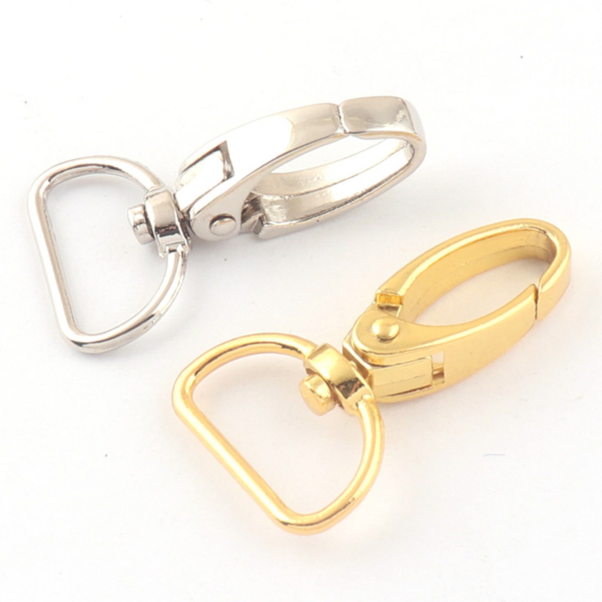 10pcs/lot Silver/gold 3/4''(20mm) Swivel Trigger Lobster Clasp DIY