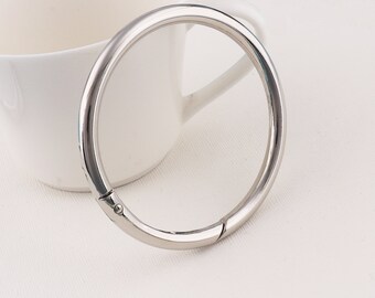O Ring Spring Opening Purse Making Hardware Snap Trigger Clip,Purse Chain Clasp, Replacement Connector Clasp-61mm--*4pcs