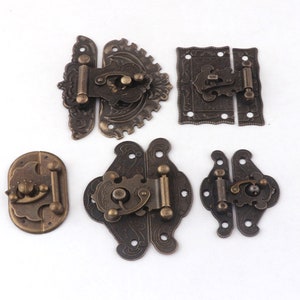 Multi style Antique Brass Latch Clasp,68mm/51mm/66mm/49mm/47mm Bronze Wooden Box Lock,Metal latches for Box lock,ox latch,Antique lock