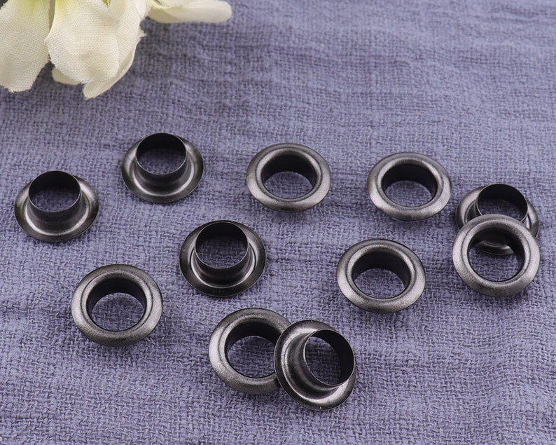 100set Gunmetal Eyelets Grommets With Washersround Grommet Etsy Australia