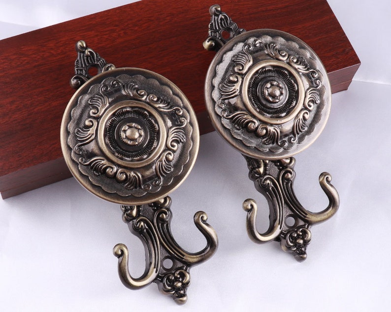 16cm Bronze Decorative Hook Antique Curtain Tie Backs H 16cm Bronze Decorative Hook Antique Curtain Tie Backs H