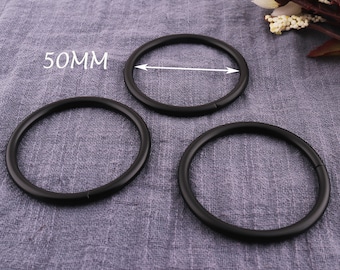 1/2 Inch Metal O-Ring Buckles (Non-Welded) - 12mm Inner Diameter For Bag Straps & Belts