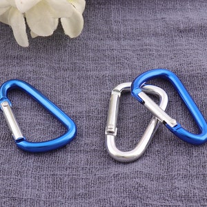 12pcs Aluminum carabiner,carabiner clips，personalized carabiner,Carabiner key chains,carabiner clasp,carabiner key ring-  1-1/2&quot;（40mm）