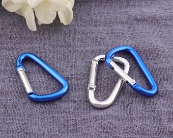 12pcs Aluminum carabiner,carabiner clips，personalized carabiner,Carabiner key chains,carabiner clasp,carabiner key ring-  1-1/2"（40mm）