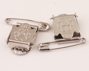 Leather Badge Clip Professional Security - Leather Belt Clip With Metal Chain For Officers Badge Holder