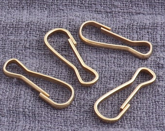 100Pcs Gold Lanyard Clip Holder,Metal Lanyard Holder,Lanyard Snap Clip, lanyard hooks, Key Clasp,Lanyard Clasp - 3/4"（20mm）