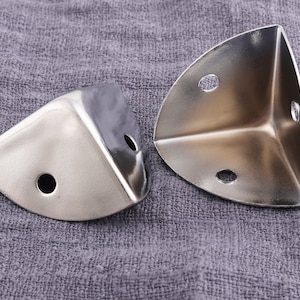26mm Silver Corners -6pcs Decorative Leg Corner Protector, Metal Corner Protector,  Trunk Corner Protector, Decorative Corner