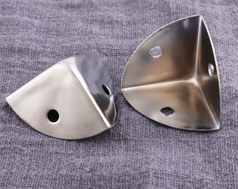 26mm Silver Corners -6pcs Decorative Leg Corner Protector, Metal Corner Protector,  Trunk Corner Protector, Decorative Corner