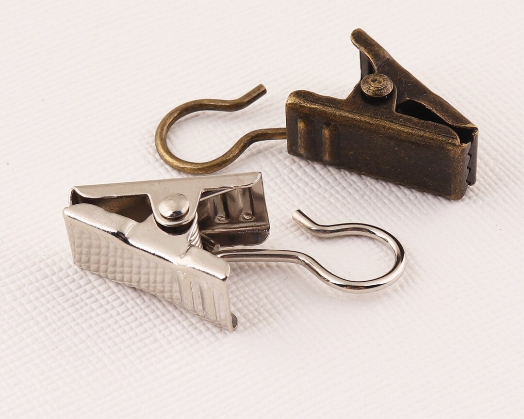 Curtain Clipmetal Clip Silver/ Bronze Suspender Clip Etsy