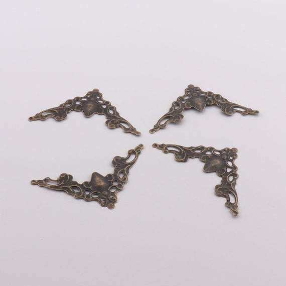 12pcs 42mm Bronze Jewelry Box Corner Metal Protector