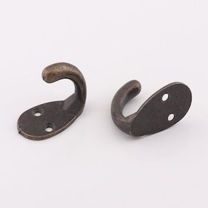 4Pcs 30mm vintage bag hooks，bronze clothing hook,Bronze Coat Hangers ，Rustic Coat Rack,bathroom hook ,standing coat rack,Towel Hook