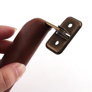 Leather Handle Luggage Case Handle Swivel Suitcase Handle Leather Handle For Briefcase Suitcase Handbag Box Drawer Puller Handle Furniture image 5