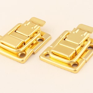 Box Catch - Iron Hasp Box Lock Latch Suitcase Buckle Clasp,Toggle Case Catch Latch,Trunk Latch, Trunk Hasp,Metal buckles-36mmx30mm*6set