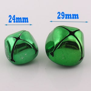 30 Metal Green Jingle Bell,christmas Bells,dancing Bells,craft Bells ...
