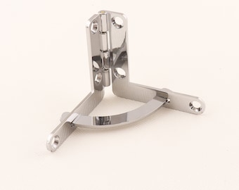 Silver Top Lid Support Hinge,4pcs Jewelry Box hinge,door hinge,cabinet hinges,Triangle Wide Angle Furniture Decorative-1-3/4"（46mm）