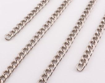 Silver chain,chain link,Cuban Link Necklace,Heavy Link,chain charms,Chain Links,Large Link Necklace - 12mm×10mm×2mm