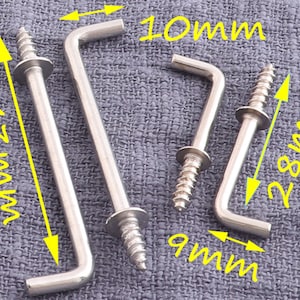 30Pcs Metal Screw Hook，Plated Screw  Hook ,Wholesale Screw Bails，replacement screws,Cabinet Hardware - 42mm 28mm