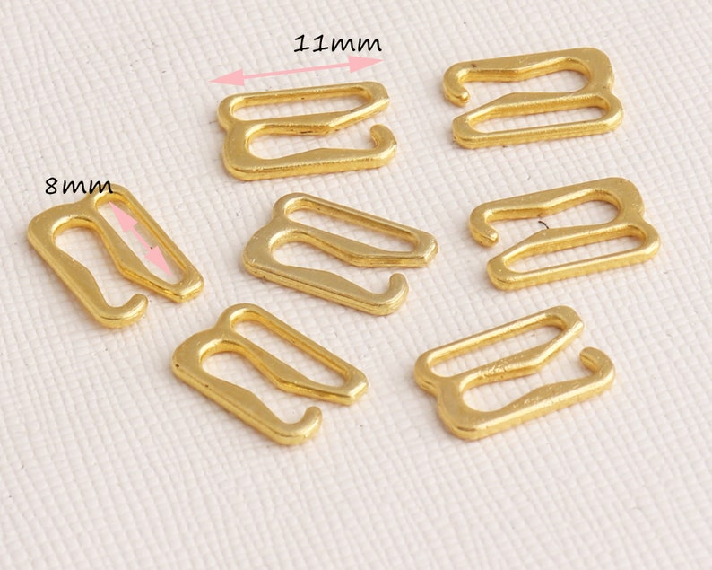 Bra Strap Slider G Hooks in Gold Metal G Hook Closing Bra Etsy