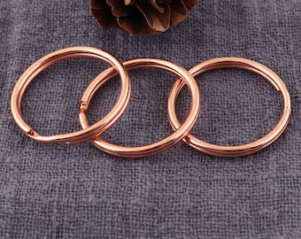 50pcs Keychain, diy jewelry accessories,Round Split Ring,Key Chain Split Rings,jump rings,Split Rings for Key Rings(22mm)