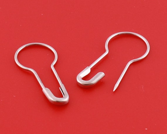 Locking PEAR-SHAPED STITCH MARKERS - metal