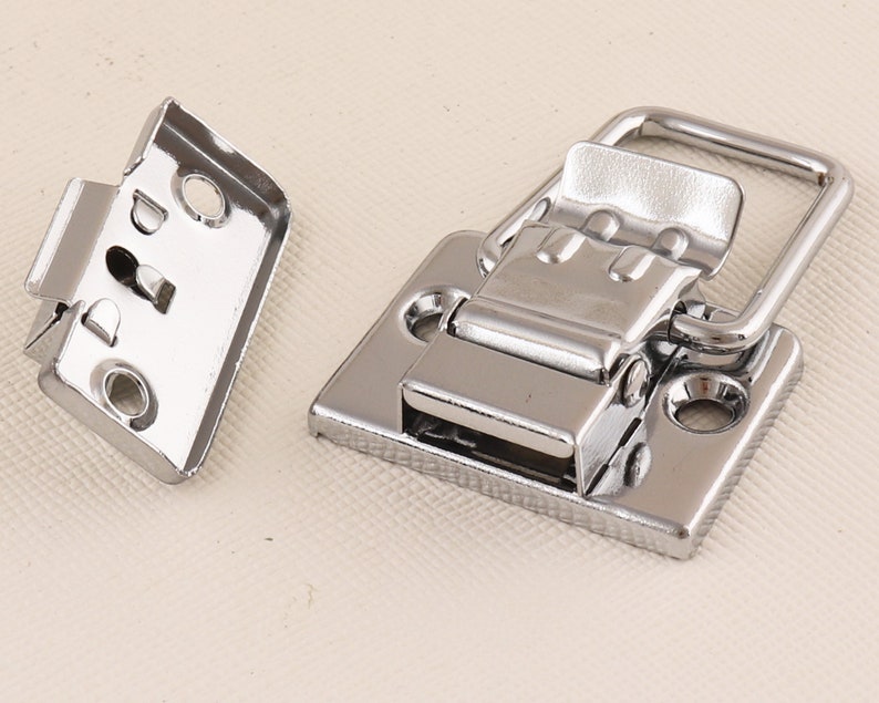 Silver Jewelry Box Hasp Latch Locktoggle Case Catch Latch Etsy