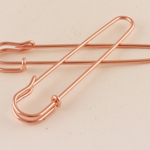 Rose gold safety pins,Pins for clothing,Jumbo Safety Pins,Large Safety Pins,Jewelry pins,Kilt Pins Broochs-16mm**6pcs
