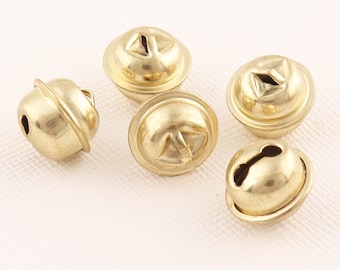 Leichte Goldweihnachtenglocken, 30pcs Jingle Glocken, 12mm Craft-Glocken, Metallglocken, Schmuckglocken, Glocken für Party