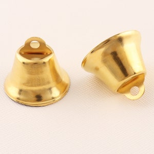 Christmas Party adornment bells,Jingle bells,Gold Metal bell,Pet collar bells,Bells for party,Jewelry bells,Craft bells-22mmx26mm**30pcs